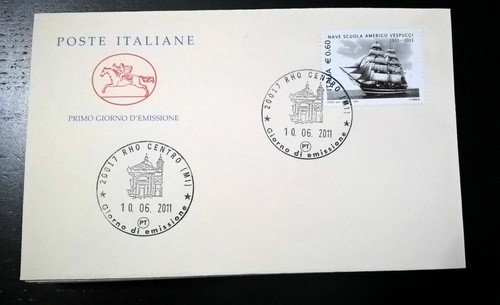 Fdc italia 2011 nave - italia, scuola