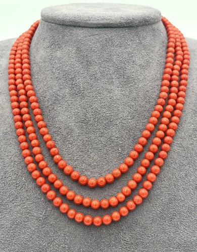Collana fili corallo rosso - corallo,