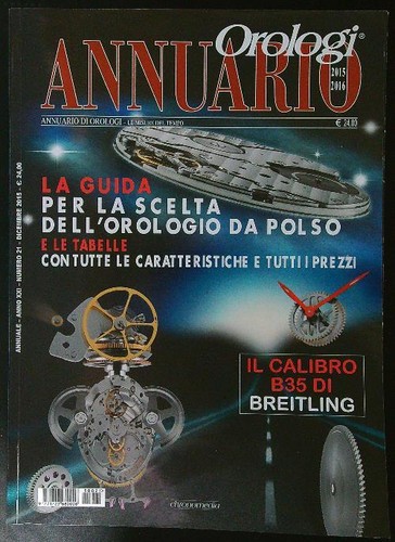 Orologi annuario 2015 2016 - orologi, n
