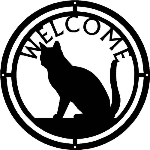 Insegna benvenuto rotonda - insegna,