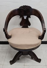 Antica sedia in noce – Poltrona vintage luigi filippo, metà '800 italia