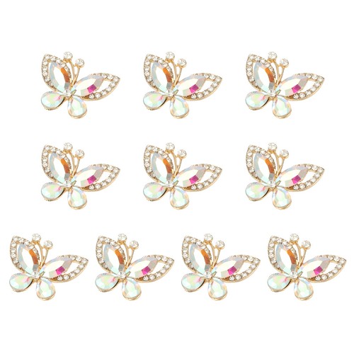 10pcs farfalle con - 10pcs, strass