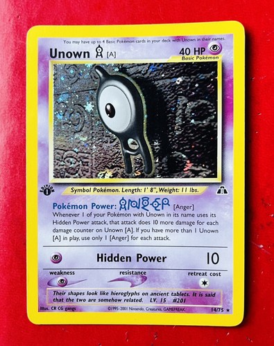 Lotto carte pokemon unown - pokemon,