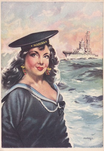 Cartolina militare marina - militare, ,marina