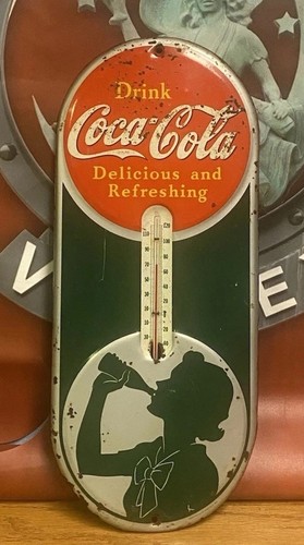 Insegna coca cola termometro - insegna,