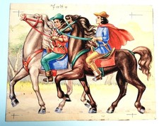 Disegno originale Formato 18 X 22,5 Su Cartoncino Autore Non Conosciuto 