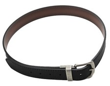 Cintura Levi's uomo M argento fibbia ecopelle logo classico