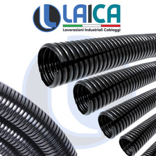 TUBO CORRUGATO IN PA6 APERTO Ø 4 7 8 10 13 17 22 23 26 29mm AUTO MOTO NAUTICA 1M