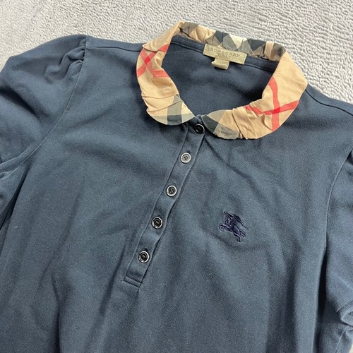 Polo burberry brit - donna, blu