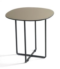 Tavolino basso in vetro