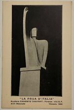 FUTURISMO LA PRUA D'ITALIA A.VIII° 1930 CARTOLINA THAYAHT MICHAHELLES