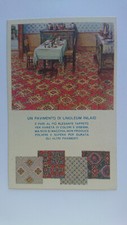 Cartolina Pubblicitaria Pavimento Linoleum Inlaid Elegante Lusso c17