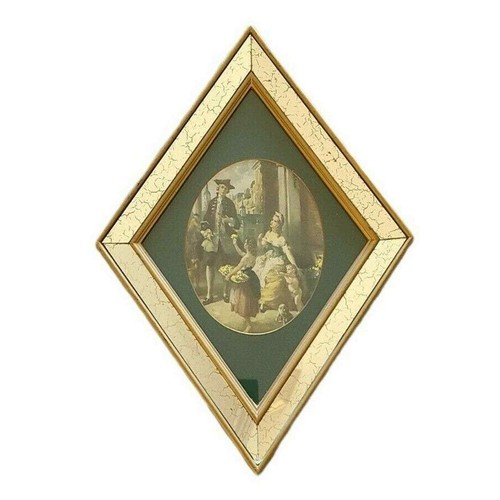 Cornice specchio diamantata