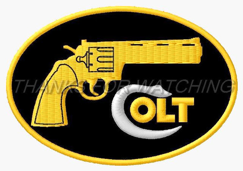 Colt python embroidered patch - colt,