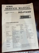 AIWA AD-F330 ADF330 Manuale di