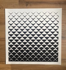 Marcello Morandini rara opera  originale firmata e numerata a mano 61x61 cm