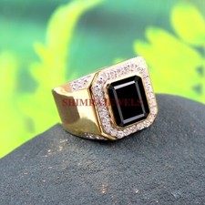 Naturale Onice Nera Gemma Con