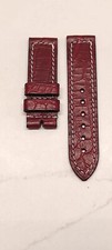 Cinturino Alligatore rosso opaco 24-24 mm/ Red opaque Aligator strap 24-24