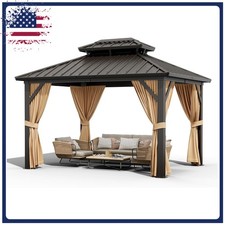 10x12ft hardtop gazebo outdoor - 10x12ft,