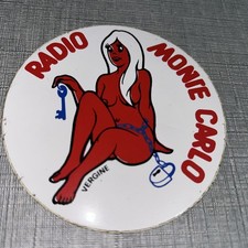 VECCHIO ADESIVO STICKER RADIO MONTECARLO