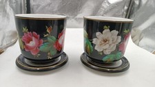 Coppia vasi cashpot ,porcellana Ginori seconda meta' XIX secolo