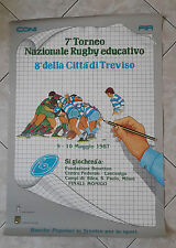 POSTER 7° TORNEO NAZIONALE RUGBY EDUCATIVO - TREVISO 1987