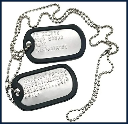 Targhetta cane militare - , in