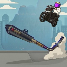 MARMITTA AKRAPOVIC HONDA SH 350i +COLLETTORE IN TITANIO RACING MFM 40-51mm✅