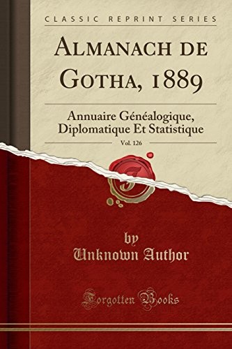 Almanach gotha 1889 vol - de, 1889,