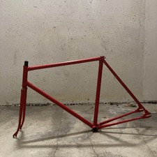 ITALIAN PISTA TRACK FRAME SET 54x55 VINTAGE CAMPAGNOLO OLD RED READ DESCRIPTION