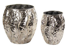2 CACHEPOT METALLO VASO PORTA