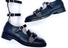 Gucci tacco nero con cinturino
