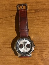 TRIBE by Breil Smart Chrono quarzo acciaio cinturino pelle rossa TW0182