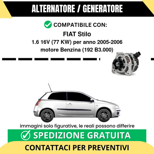 Alternatore fiat stilo 16v - alternatore, 1.6