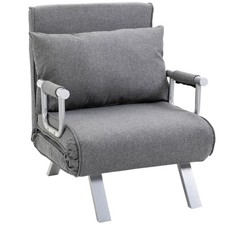 Homcom poltrona letto - poltrona, singolo