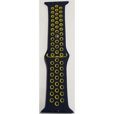 CINTURINO IN SILICONE BLUGIALLO 42MM 44MM MISURA L MOD. NIKE APPLE WATCH SERIE 2