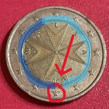 ★ Moneta 2 euro Malta 2008 ★ F nella stella ★ moneta circolata ★ usata buona ★ coin