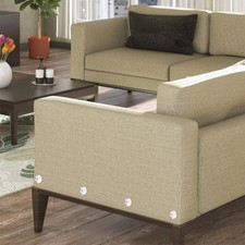  4 Pezzi Fissaggi per Dormienti Mobili Ferramenta Viti Binario Letto Bulloni Backer Board