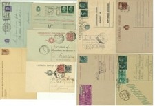 1657-LOTTO DI 9 INTERI POSTALI ITALIANI, REPUBBLICA E REGNO, VARIE LOCALITA'