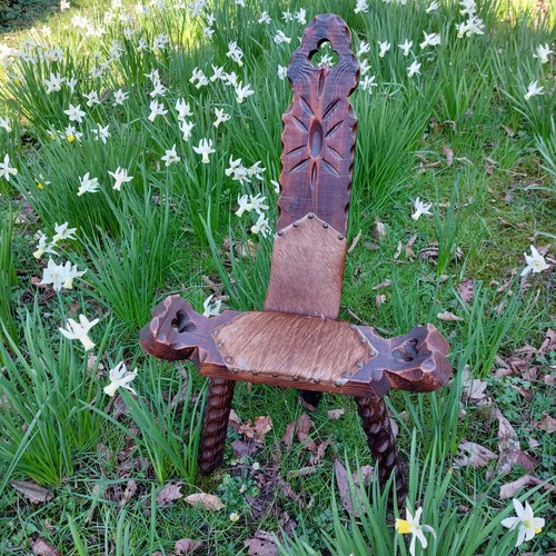 Brutalist tripod chair - brutalist, chair,