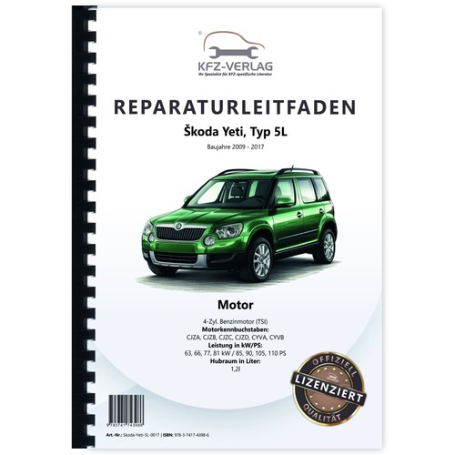Skoda yeti 2009 2017 4 - 5l,