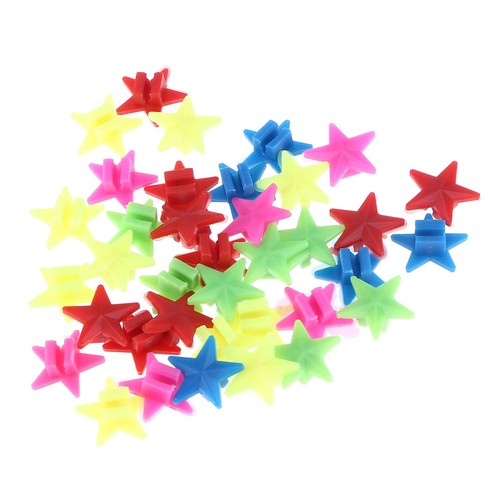 36pz clip perline - stelle, ruota