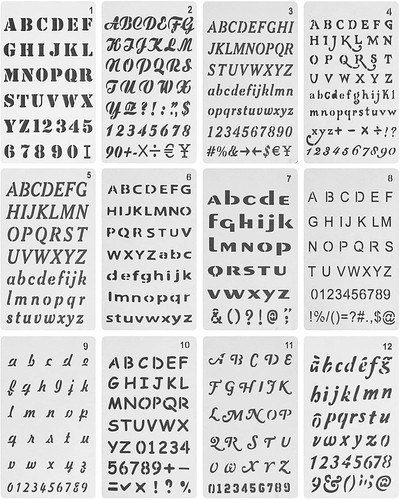 Pezzi stencil lettere - pezzi,
