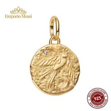 Charm Medallion Rondine Argento S925 (Tipo PANDORA)