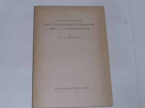 Vetterli geschichte der - w.a.:geschichte,