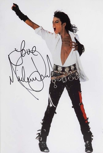 Michael jackson signed - michael,
