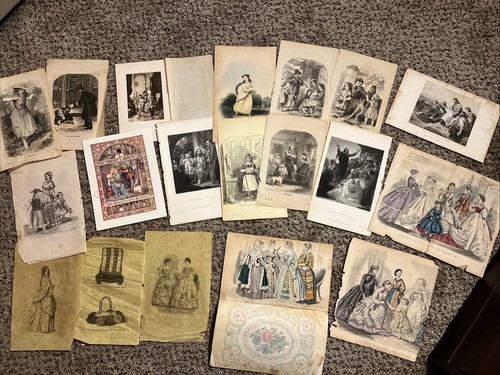 Antique old godey - antique,