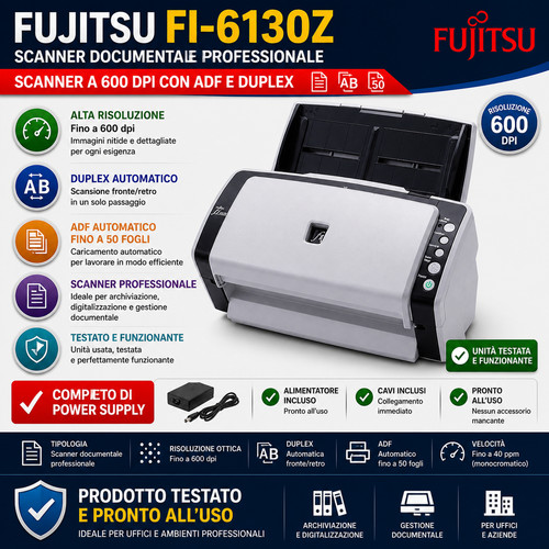 Fujitsu 6130z scanner - fujitsu, fi-6130z,