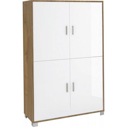 Madia armadio noce bianco - madia,