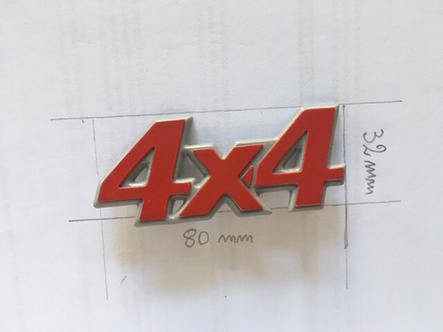 Sigla targhetta 4x4 colore - sigla,